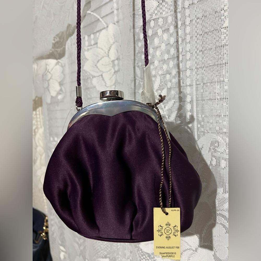 Kate Landry evening bag small purple